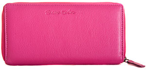 Pink Bertie purse with Card-Guard lining